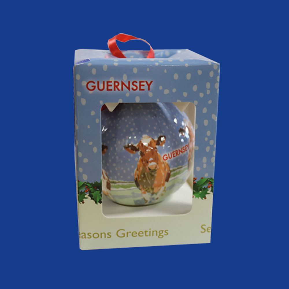 Festive GSY Cow Bauble